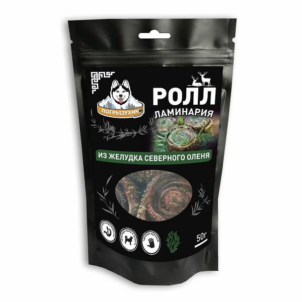 Лакомство для собак ПОГРЫЗУХИН ролы с ламинарией 50 г