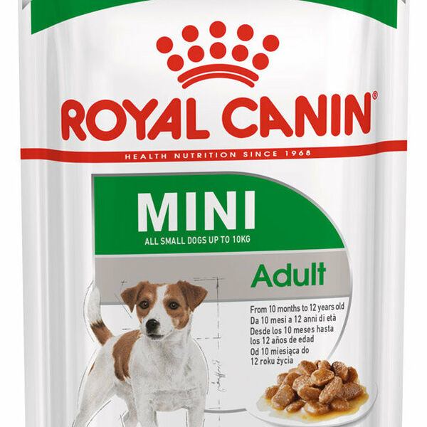 Корм для собак Royal Canin Mini для мелких пород от 10 месяцев, кусочки в соусе, 85 г