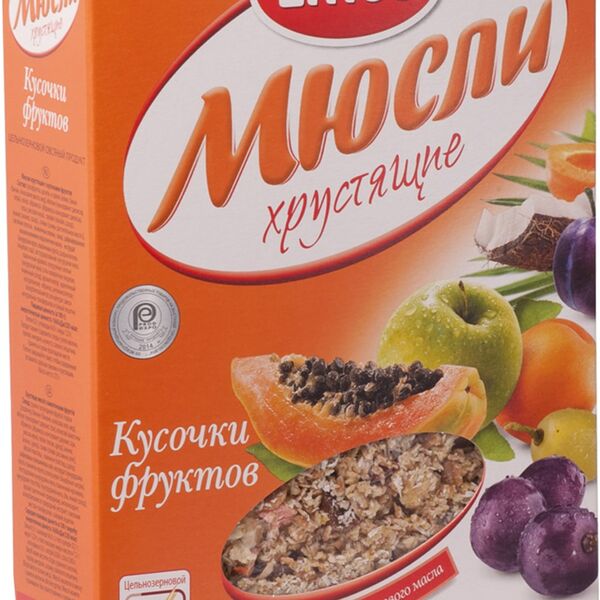 Мюсли Emco хрустящие с кусочками фруктов
