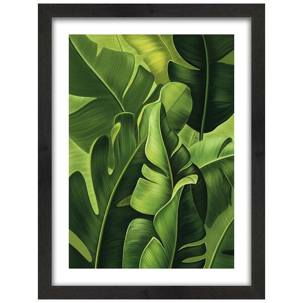 Картина в раме PosterMarket Листья, 30х40 см