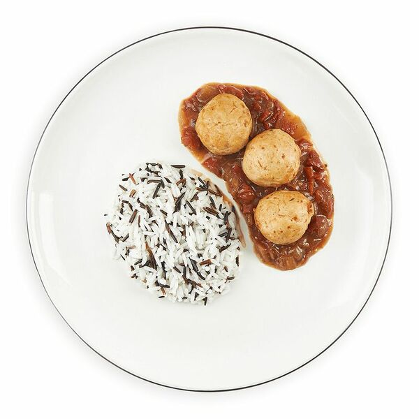 Фрикадельки с индейкой и диким рисом Шеф Перекрёсток, 250г