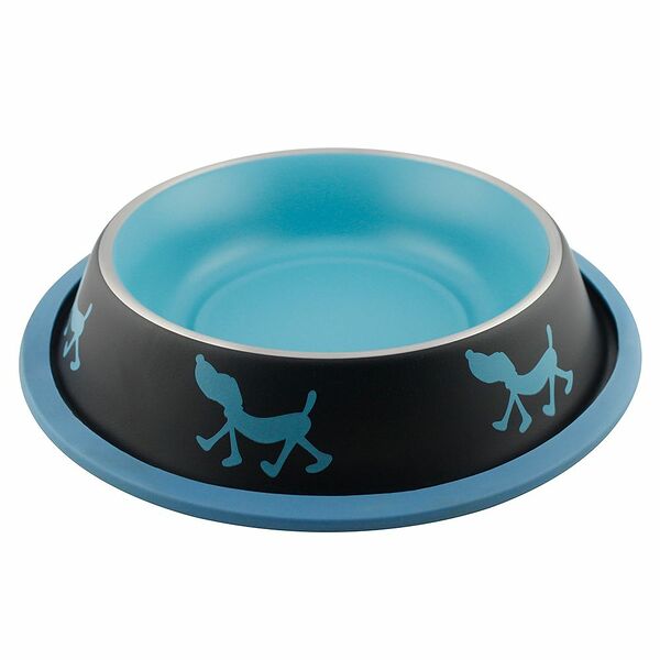 Миска для животных FOXIE Uni-Tinge Non Skid Bowl металлическая