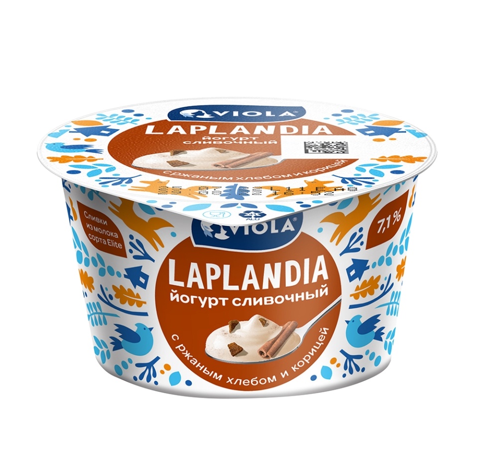 

Йогурт Viola Laplandia с ржаным хлебом и корицей 7.1% 180 г
