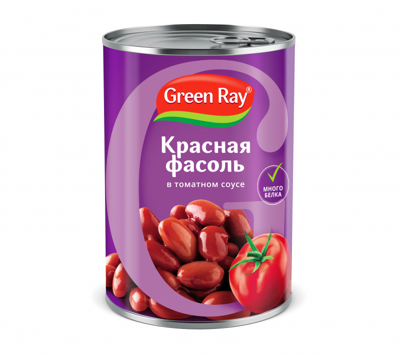

Фасоль Green Ray красная в томатном соусе 400г