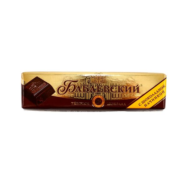 Шоколад темный с начинкой Бабаевский с шоколадной начинкой 50г