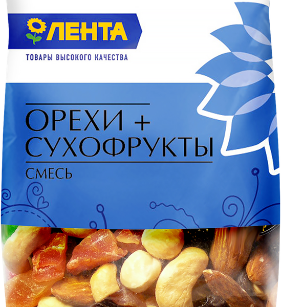 Смесь ЛЕНТА орехи сухофрукты