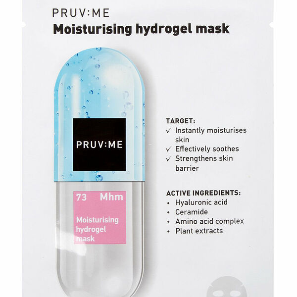Маска для лица гидрогелевая PRUV:ME Mhm 73 Moisturising hydrogel mask увлажняющая