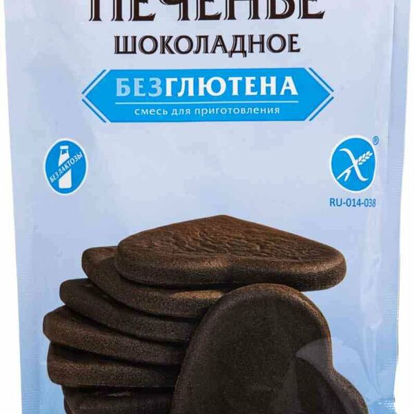 Смесь для выпечки без глютена Тестовъ Печенье шоколадное 200 г