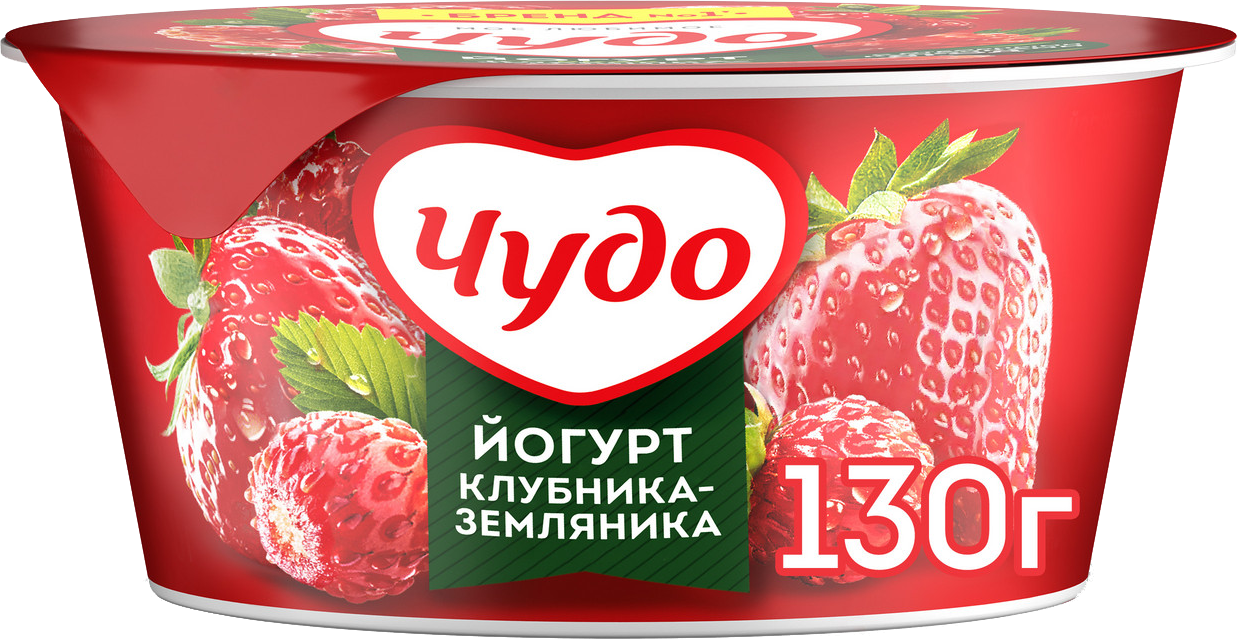 

Йогурт Чудо фруктовый клубника-земляника 2%
