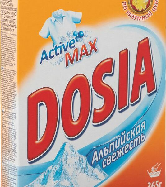 Порошок стиральный Dosia Альпийская свежесть для ручной стирки, 365г
