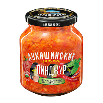 

Закуска овощная Лукашинские Пинджур классический 350 г