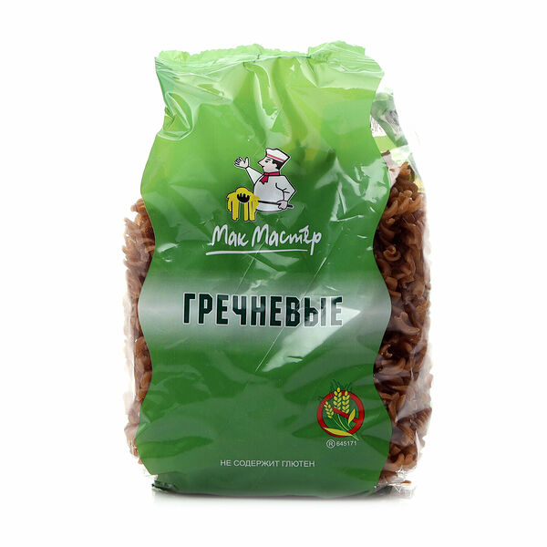 Макаронные изделия гречневые Спираль ТМ Мак Мастер