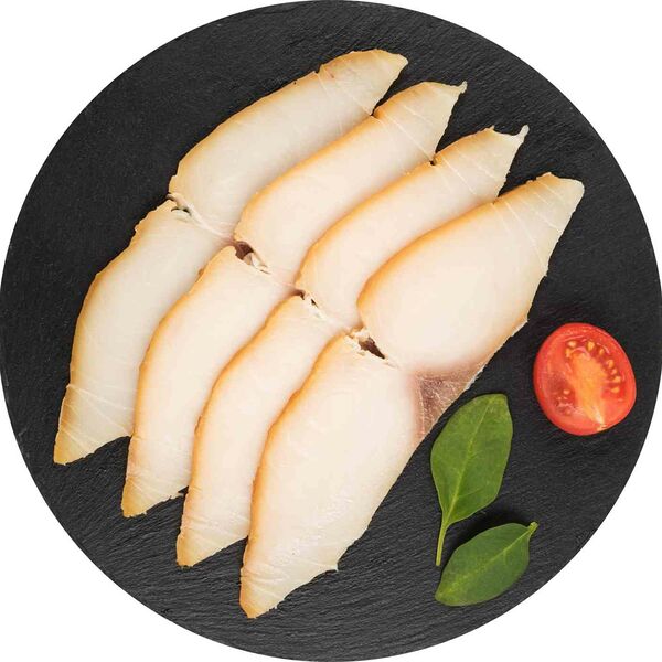 Масляная рыба Globus подкопчённая, филе ломтики