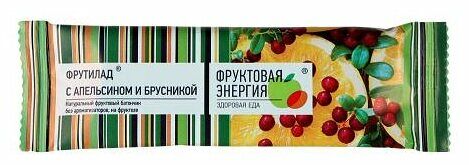 Фруктовый батончик Фрутилад с апельсином и брусникой