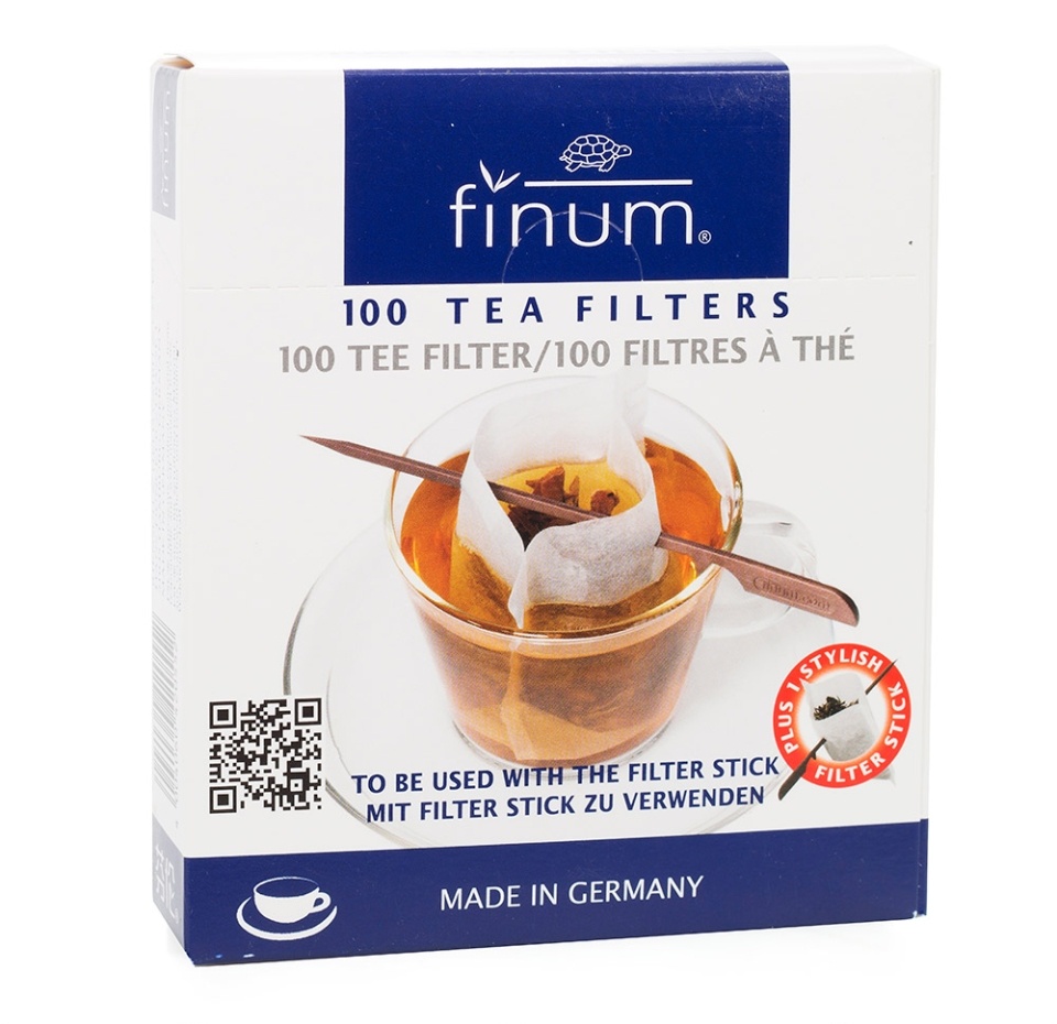 

Фильтры бумажные Finum для весового чая с держателем на 1 чашку 100 шт