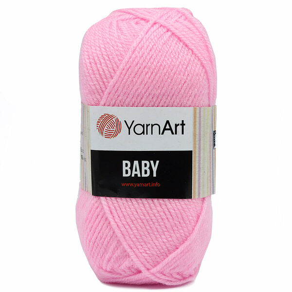Пряжа YarnArt 'Baby' 50гр 150м (100% акрил)(217 светло-розовый),мот