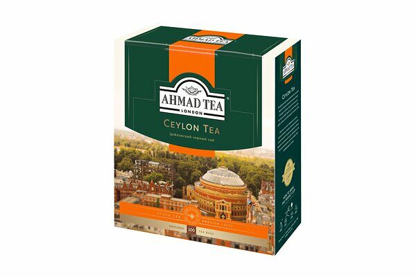Чай черный Ahmad tea Цейлон пакетированный 100пак, 200г