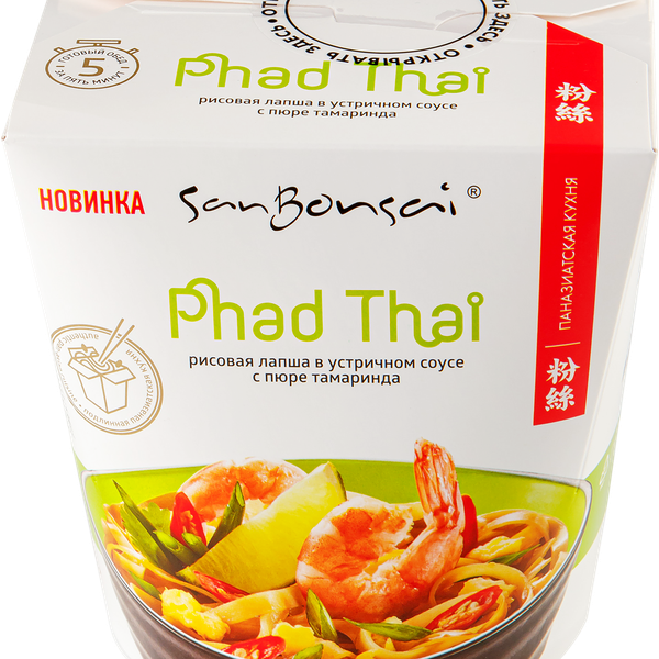 Лапша SanBonsai рисовая в устричном соусе с пюре тамаринда