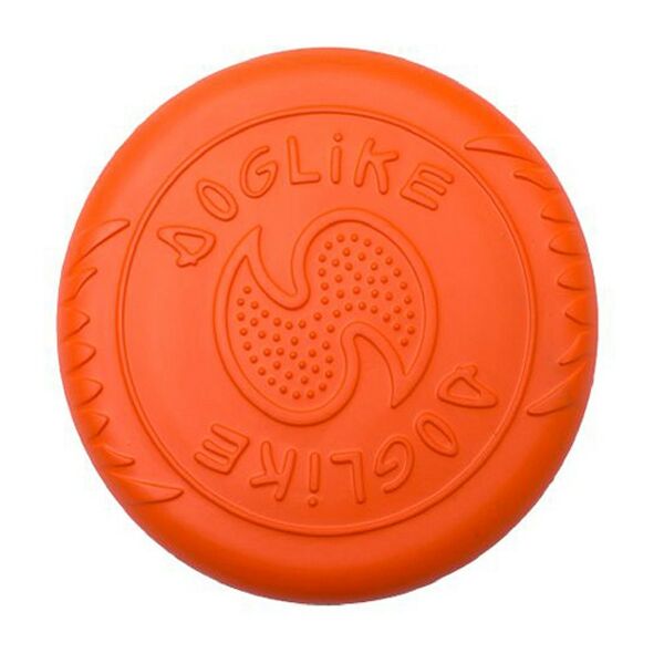 Игрушка для собак Doglike Тарелка летающая средняя оранжевая