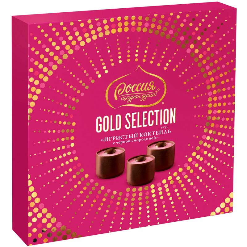 

Конфеты Россия - Щедрая Душа! Gold Selection Игристый коктейль с черной смородиной 184г