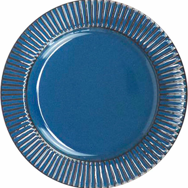 Тарелка обеденная Синие Грани керамика 27 см