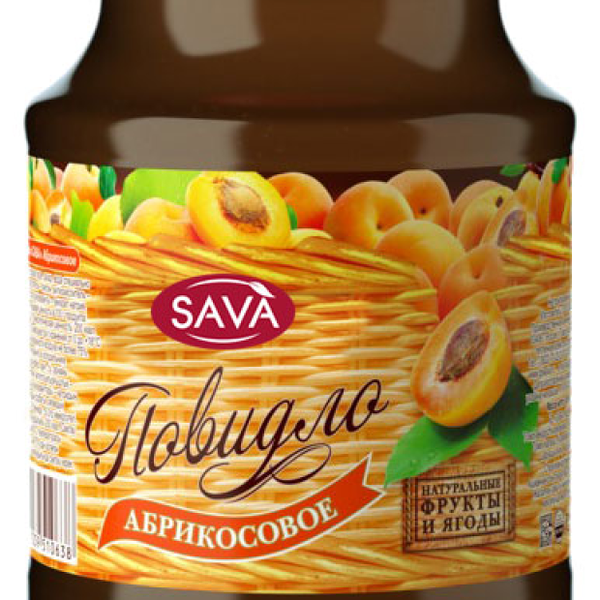 Повидло Sava Абрикосовое, 610г