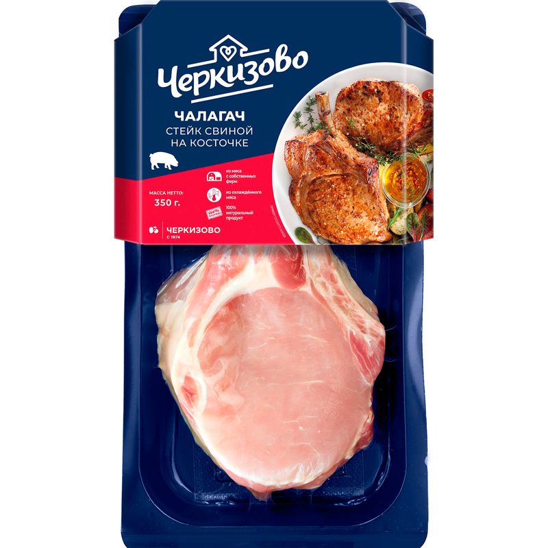 

Стейк на косточке Черкизово Чалагач свиной 350 г