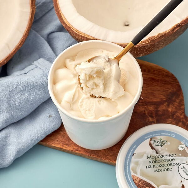 Мороженое кокосовое на кокосовом молоке