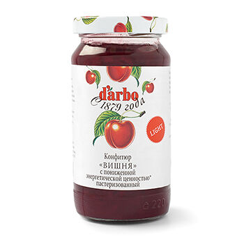 Конфитюр «Вишня» низкокалорийный, d'arbo 220 г