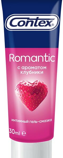 Гель-смазка Contex Romantic с ароматом клубники 30мл