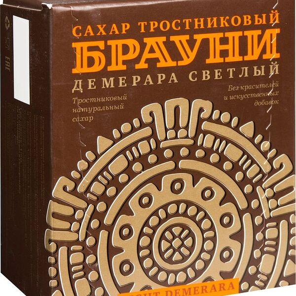 Сахар тростниковый кусковой Брауни Демерара светлый