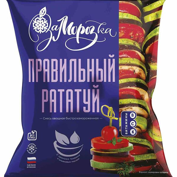 Смесь замороженная ЗаМорозка Правильный рататуй
