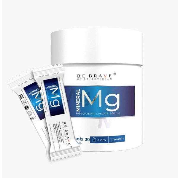 Бад be brave by dr. davidian Магний хелат бисглицинат со вкусом яблока 30 саше