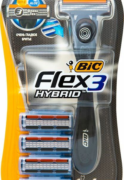 Бритва Bic Изи флекс одноразовая со сменными лезвиями, 4шт