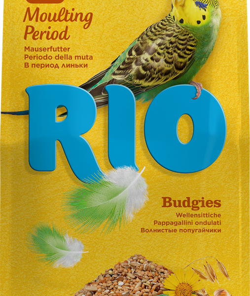Корм для волнистых попугайчиков RIO в период линьки