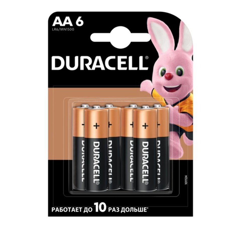 

Батарейки Duracell Basic АА, 6 шт
