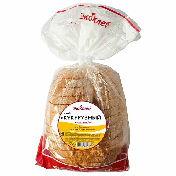 Хлеб Экохлеб кукурузный нарезка, 250г