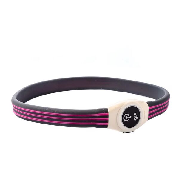 Ошейник для собак крупных пород черный силиконовый 2,5х65 см