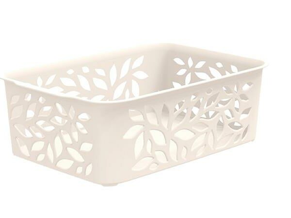 Корзина для хранения 222*153*81 мм лиавис молочный 434470000