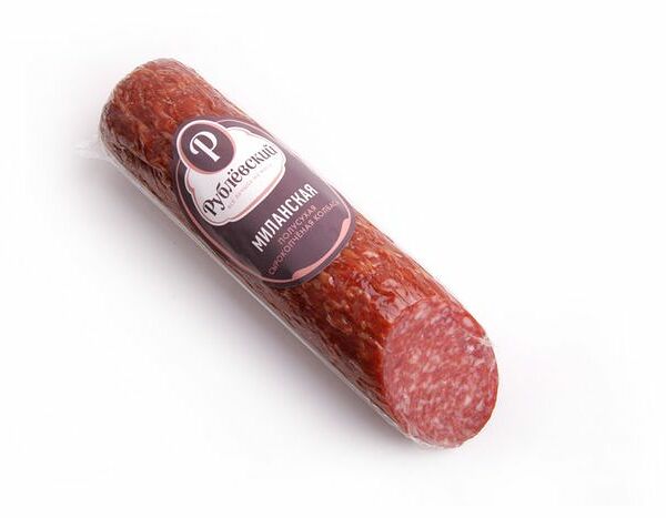 Колбаса сырокопчёная Рублёвский Миланская полусухая