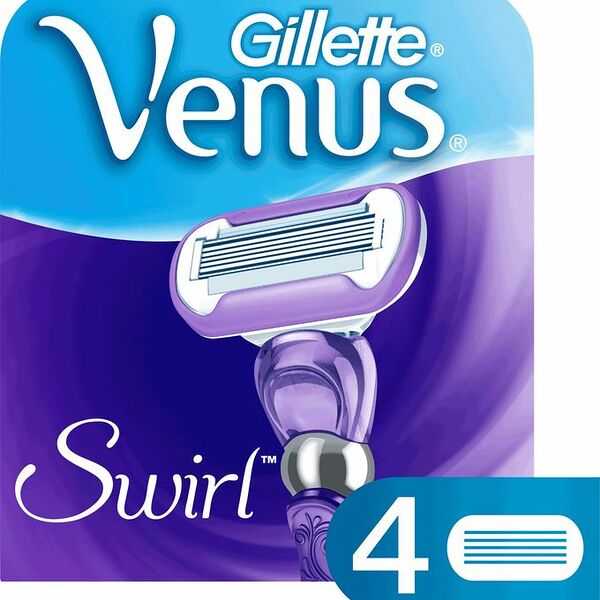 Кассеты для бритья Venus Swirl 5 лезвий, 4 шт