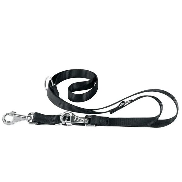 Поводок-перестежка для собак Клаб Ga, 200 см, черный