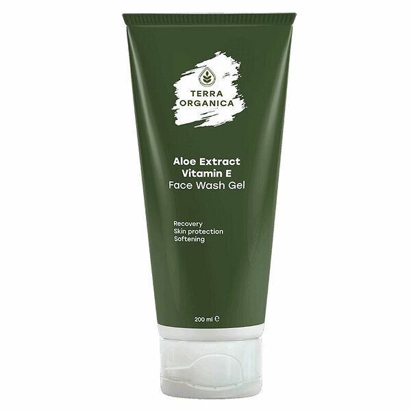 Гель для умывания Terra organica экстракт алоэ и витамин Е 200 мл 