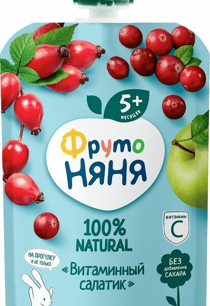 Пюре ФрутоНяня Витаминный салатик с витамином С с 5 месяцев