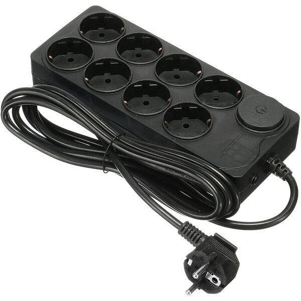 Сетевой фильтр IPPON BK-238 (8X220V, 3м, черный)