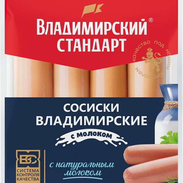 Сосиски Владимирский стандарт Владимирские с молоком