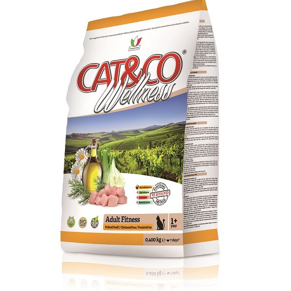 Wellness Cat&Co Adult Fitness корм для активных взрослых кошек Курица и горох