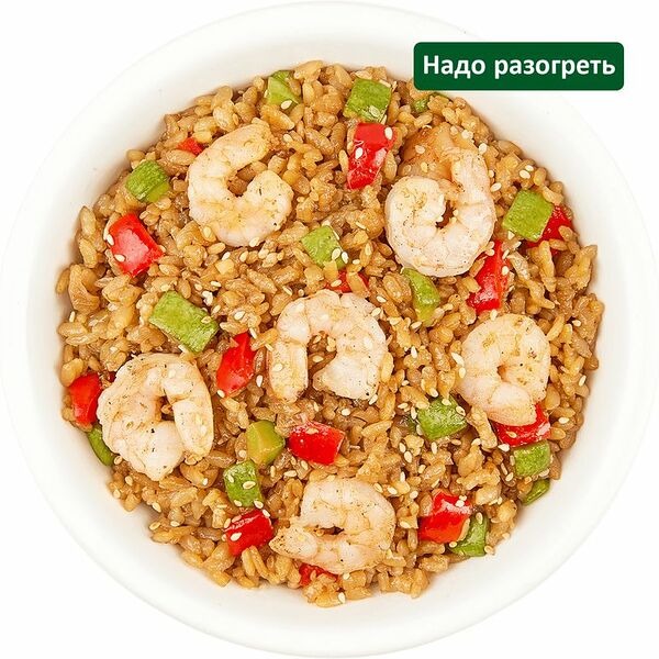 Жареный рис по-азиатски с креветками Шеф Перекрёсток, 250г