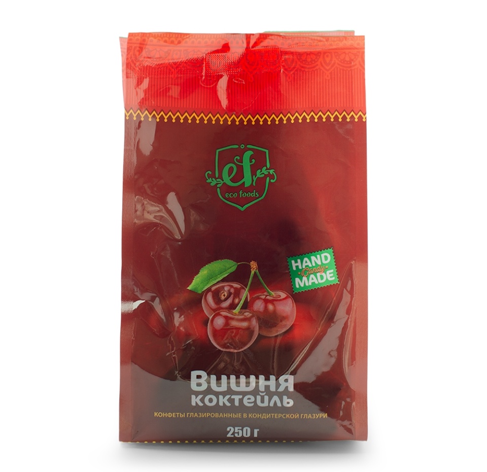 

Конфеты глазированные ЭКО ФУДС Вишня коктейль 250г, Россия
