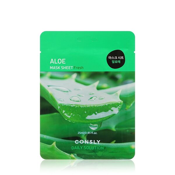Освежающая маска для лица Consly Aloe с экстрактом алоэ